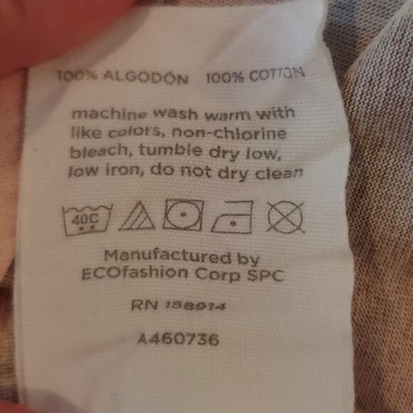 Seed to Style Size XL Tie Dye Organic Cotton Long Sleeve Casual Shirt Watercolor - Picture 7 of 9